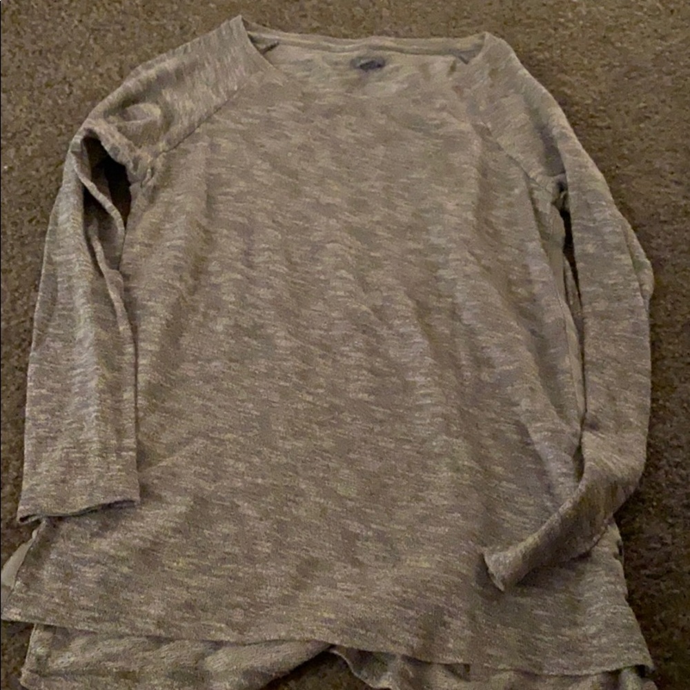 Aerie grey long sleeve knitted top